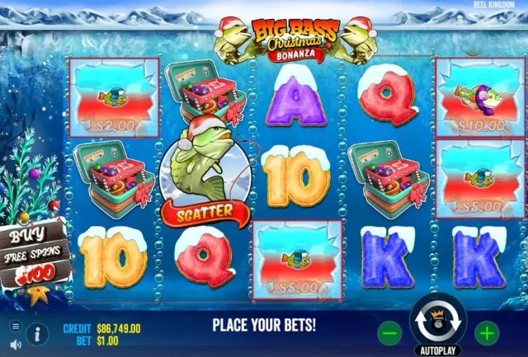 Hadiah Natal dari Danau Es Unik Christmas Big Bass Bonanza