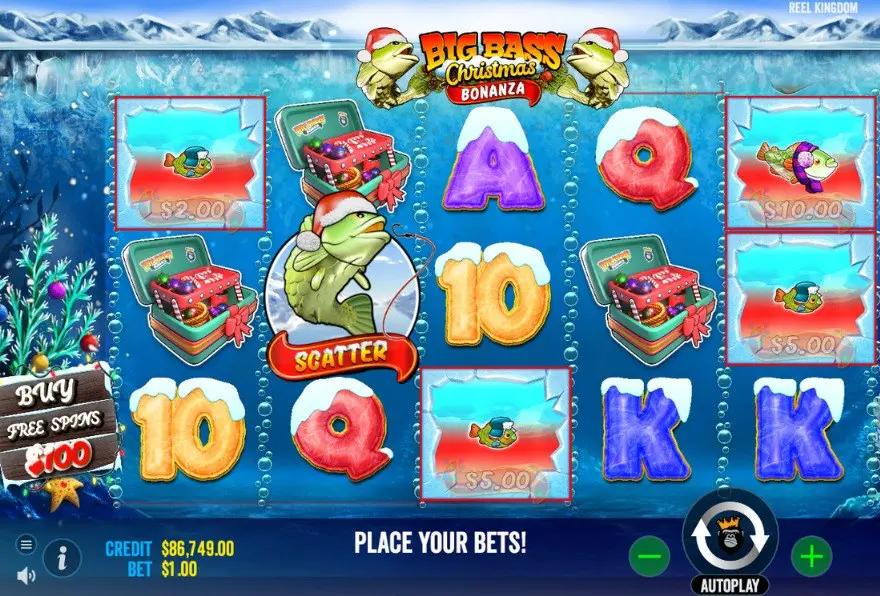 Hadiah Natal dari Danau Es Unik Christmas Big Bass Bonanza